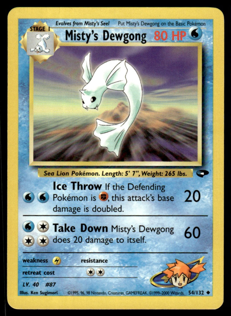LP Misty’s Dewgong 54 No Holo - Gym Challenge