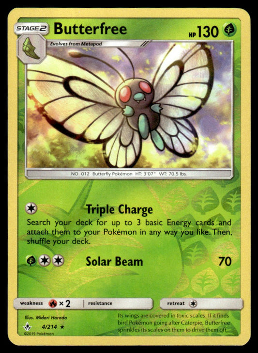 NM - Butterfree 4 - Reverse - Unbroken Bonds