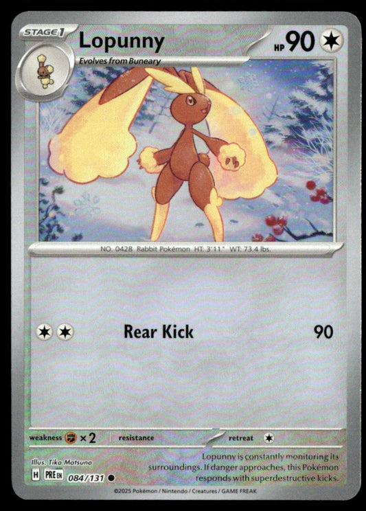Lopunny (Poke Ball Pattern) 084/131 - Prismatic Evolutions - Scarlet & Violet