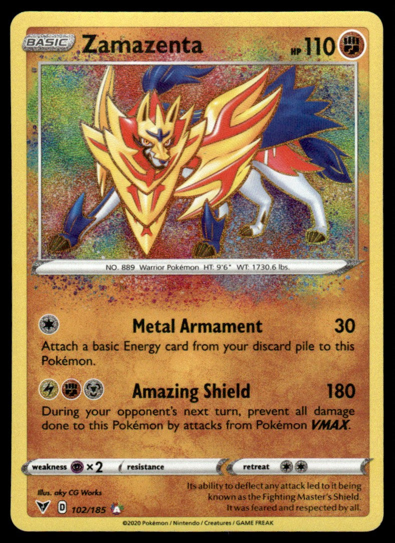Zamazenta 102/185 - Vivid Voltage - Sword & Shield