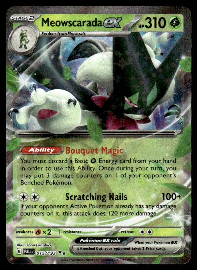 Meowscarada ex 015/193 - Paldea Evolved - Scarlet & Violet