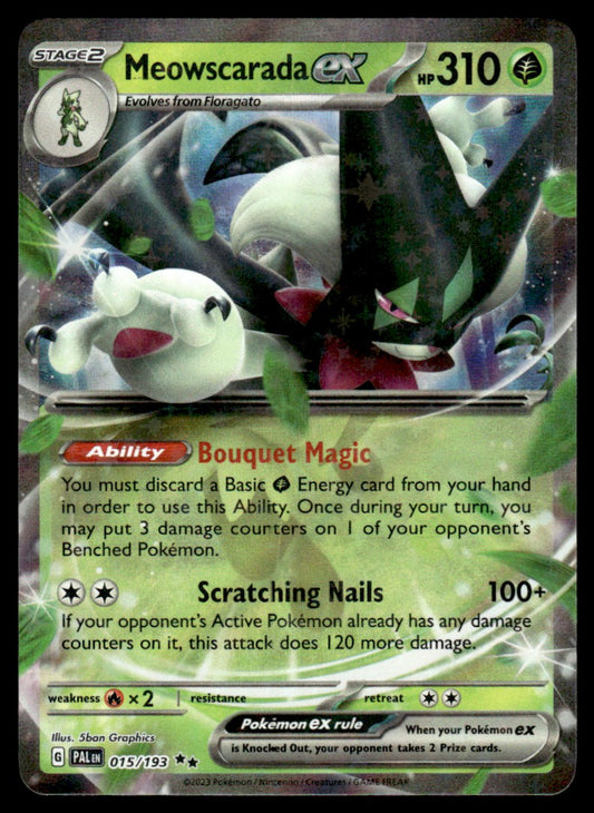 Meowscarada ex 015/193 - Paldea Evolved - Scarlet & Violet