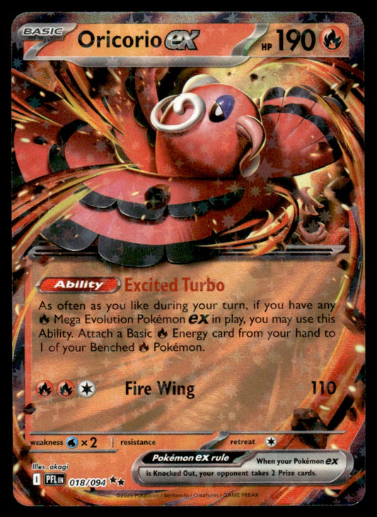 Oricorio ex 018/094 - Phantasmal Flames - Mega Evolution