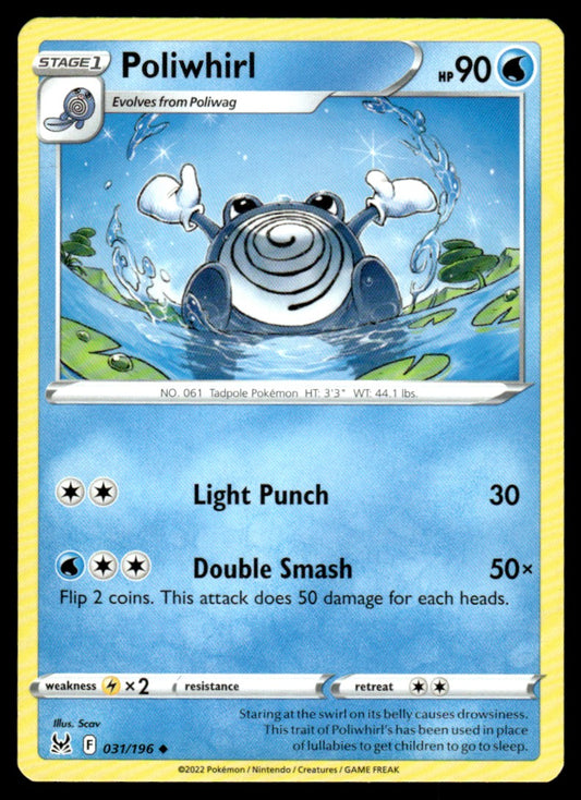 Poliwhirl 031/196 Uncomon - Lost Origin - Sword & Shield