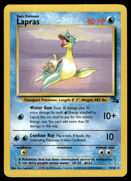 LP Lapras 25 No Holo - Fossil