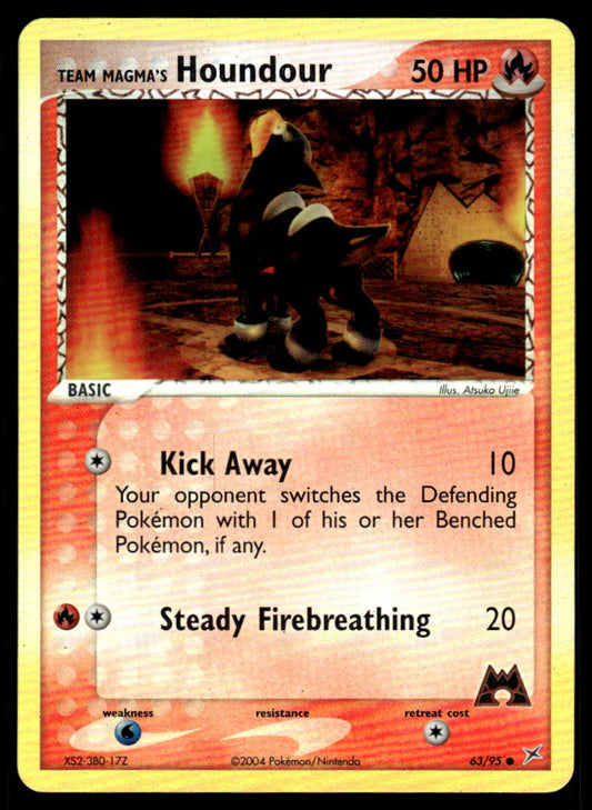 NM - Team Magma’s Houndour 63 - Reverse - Team Magma vs Team Aqua