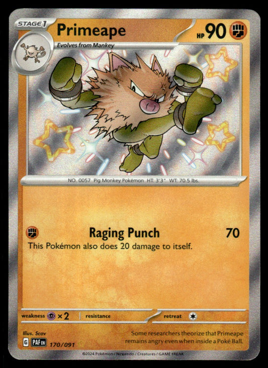 Primeape 170/091 - Paldean Fates - Scarlet & Violet