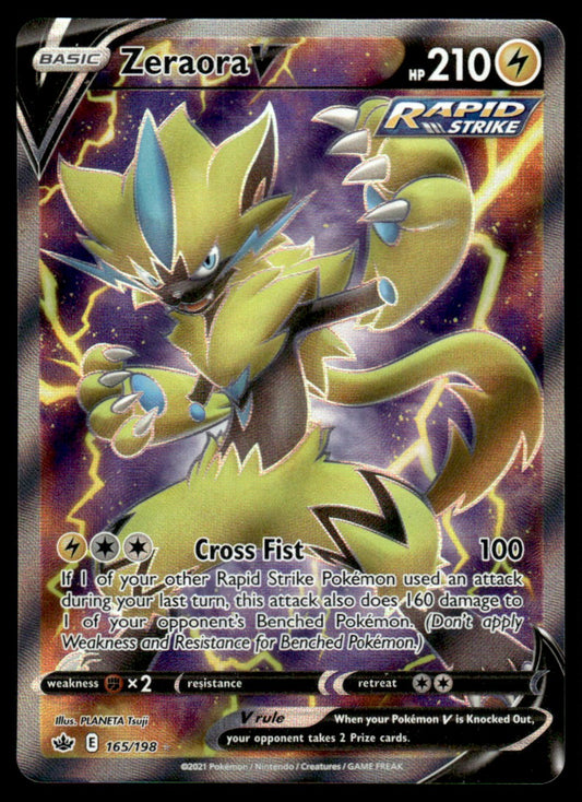 Zeraora V 165/198 - Chilling Reign - Sword & Shield