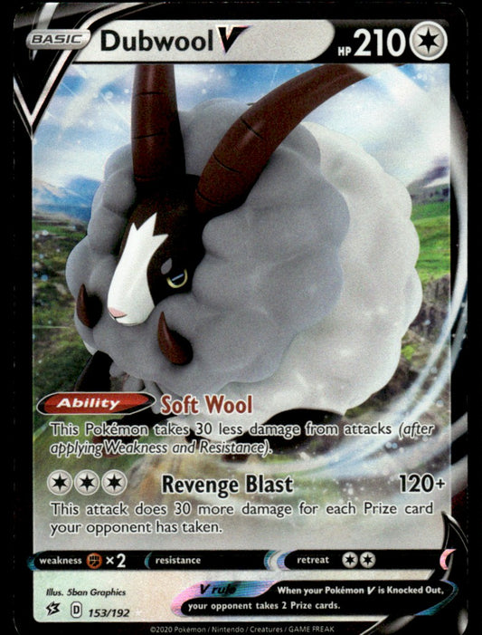 Dubwool V 153/192 - Rebel Clash - Sword & Shield