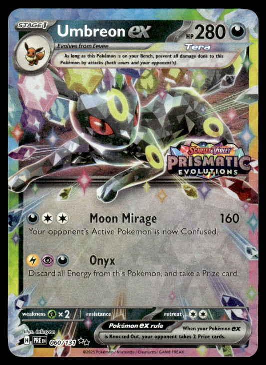 Umbreon ex 060/131 Stamped - Prismatic Evolutions - Scarlet & Violet