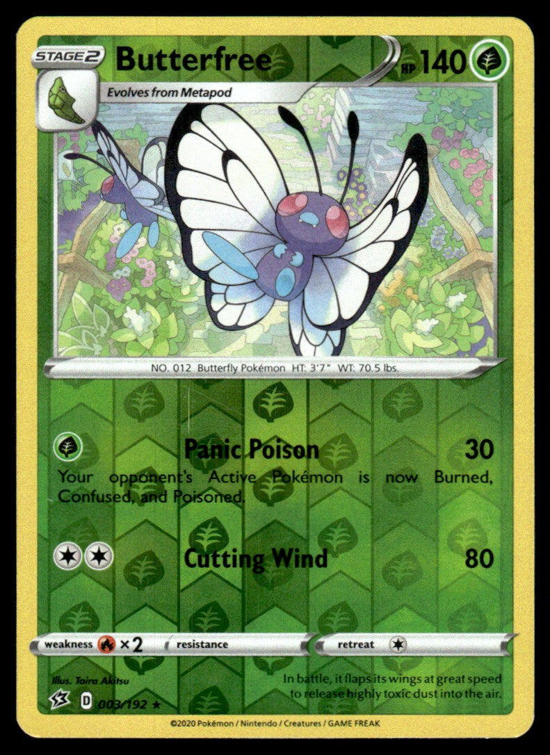 Butterfree 003/192 Reverse - Rebel Clash - Sword & Shield