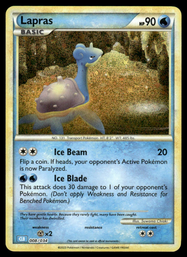 Lapras 008/034 - Trading Card Game Classic