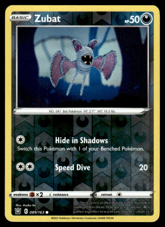 Zubat 089/163 Reverse - Battle Styles - Sword & Shield
