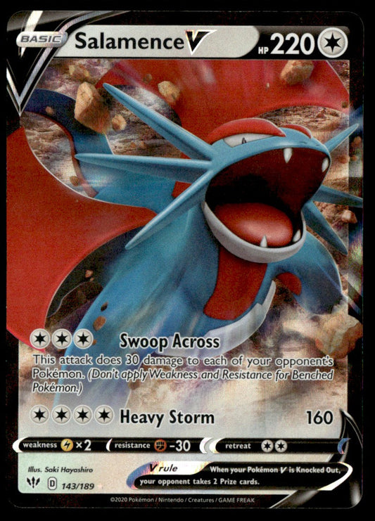 Salamence V 143/189 - Darkness Ablaze - Sword & Shield
