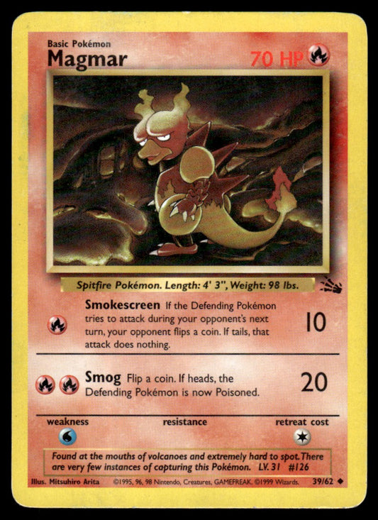 LP Magmar 39 No Holo - Fossil