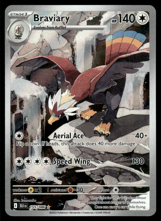 Braviary 155/086 - Black Bolt - Scarlet & Violet
