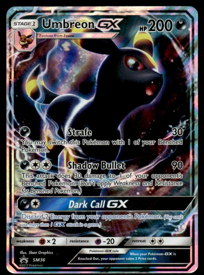NM Umbreon-GX SM36 - Sun & Moon Promos