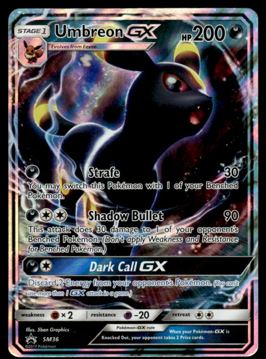 NM Umbreon-GX SM36 - Sun & Moon Promos