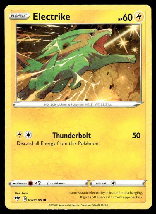 Electrike 058/189 Comun - Darkness Ablaze - Sword & Shield