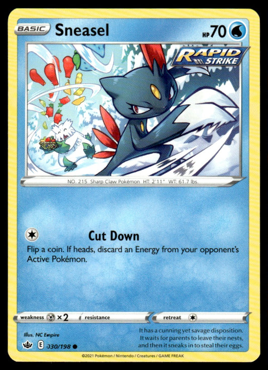 Sneasel 030/198 Comun - Chilling Reign - Sword & Shield