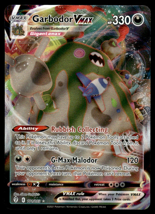 Garbodor VMAX 101/203 - Evolving Skies - Sword & Shield