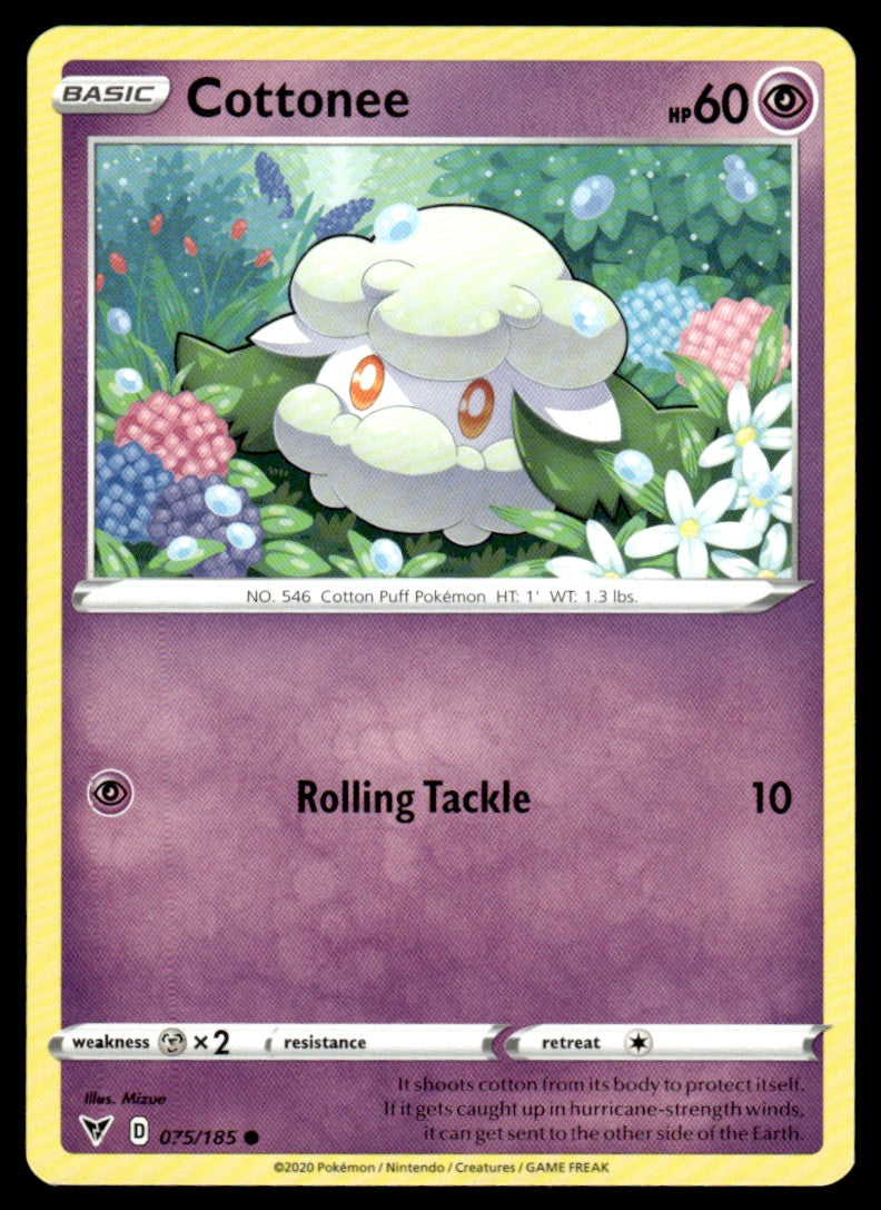 Cottonee 075/185 Comun - Vivid Voltage - Sword & Shield