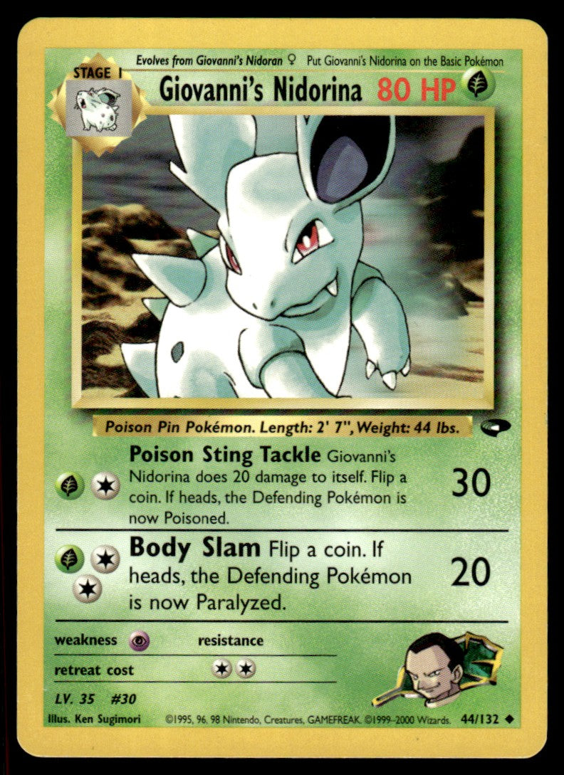 LP Giovanni’s Nidorina 44 No Holo - Gym Challenge