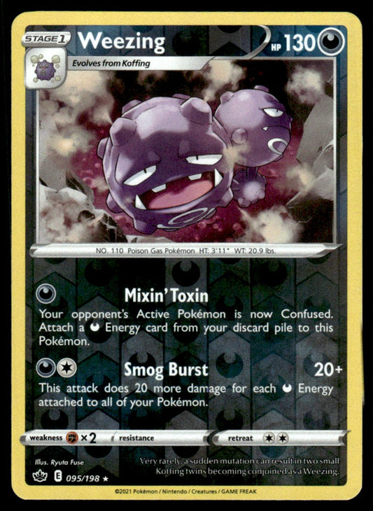 Weezing 095/198 Reverse - Chilling Reign - Sword & Shield