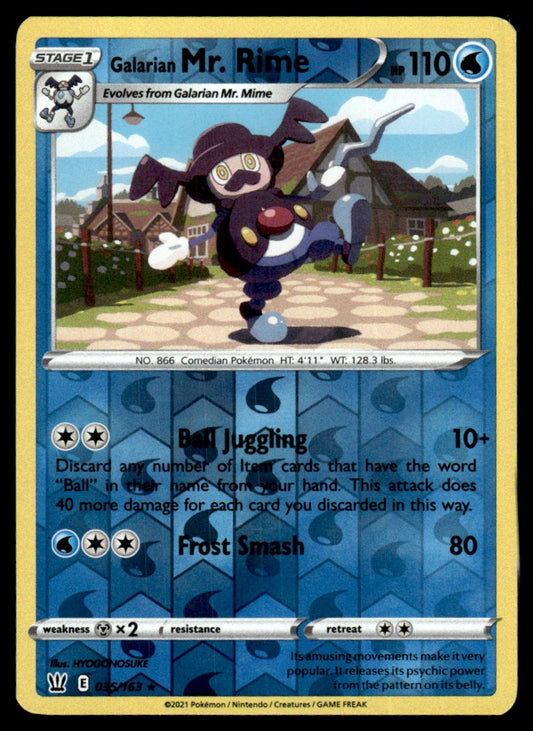 Galarian Mr. Rime 035/163 Reverse - Battle Styles - Sword & Shield