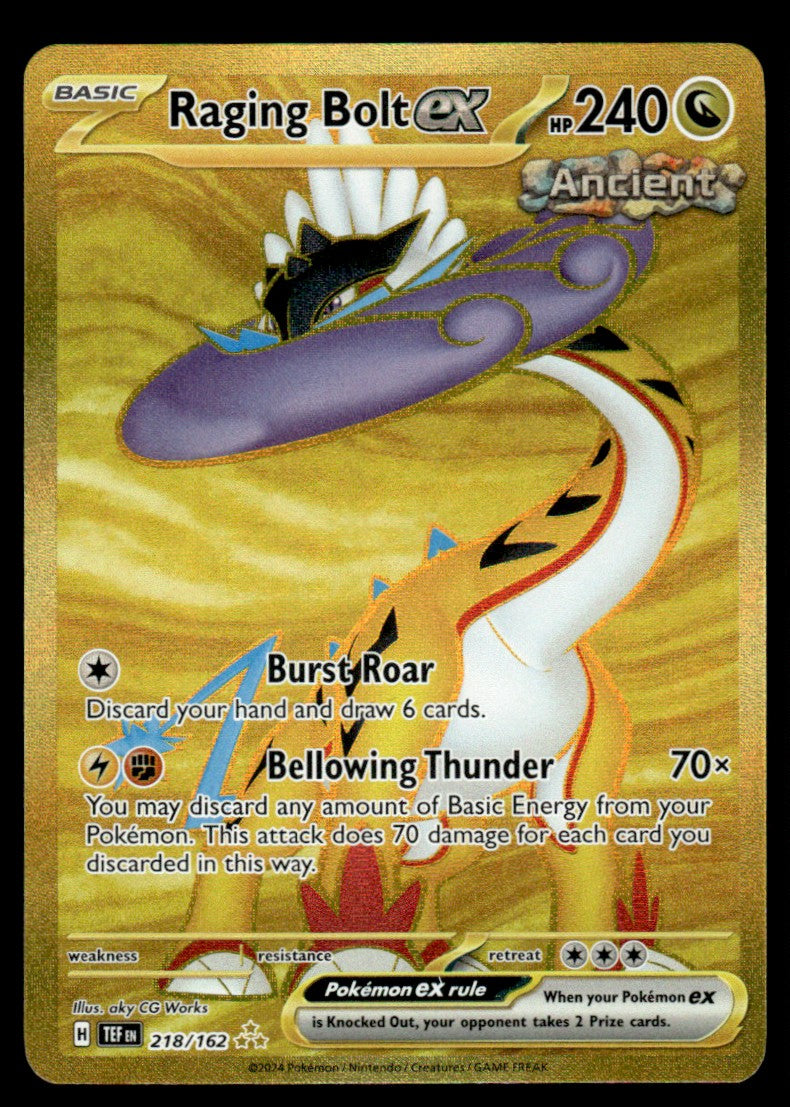 Raging Bolt ex 218/162 - Temporal Forces - Scarlet & Violet