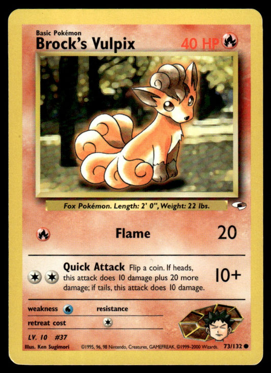 LP Brock’s Vulpix 73 No Holo - Gym Heroes