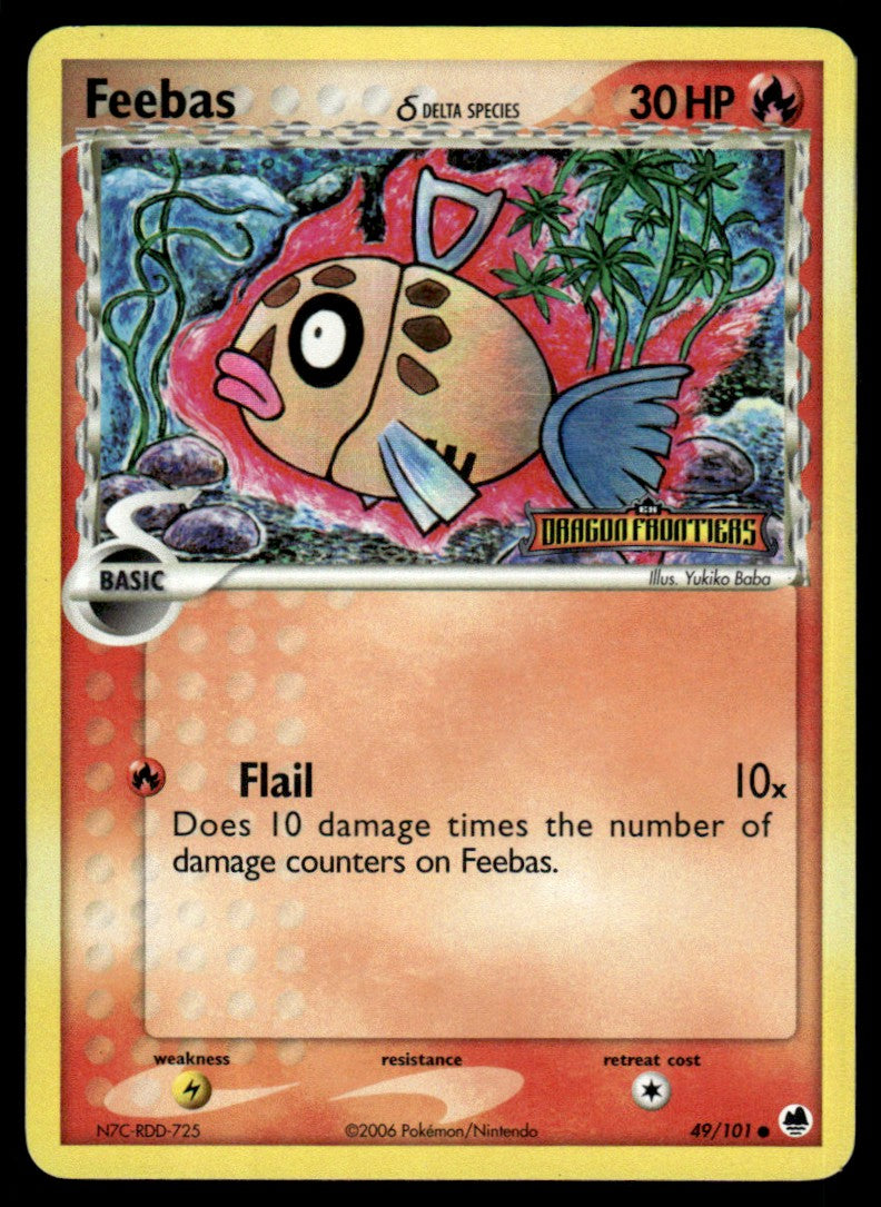 NM - Feebas (Dela Species) 49 - Reverse - Dragon Frontiers