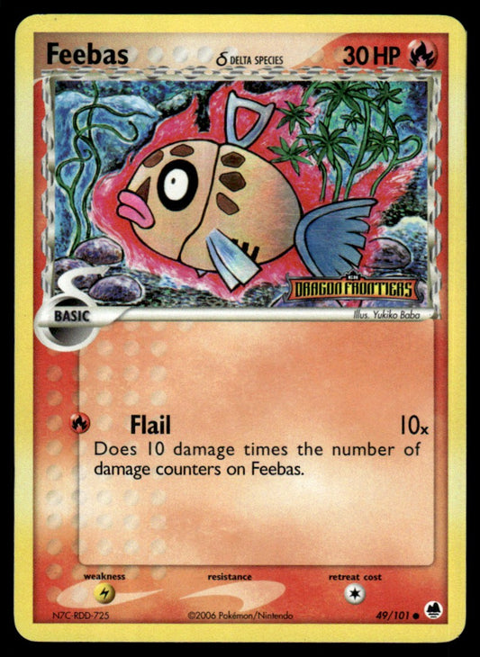NM - Feebas (Dela Species) 49 - Reverse - Dragon Frontiers