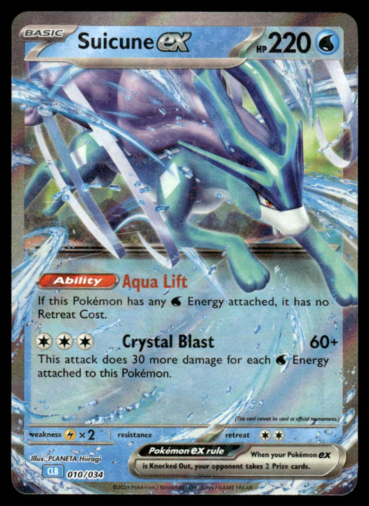 Suicune ex 010/034 - Trading Card Game Classic