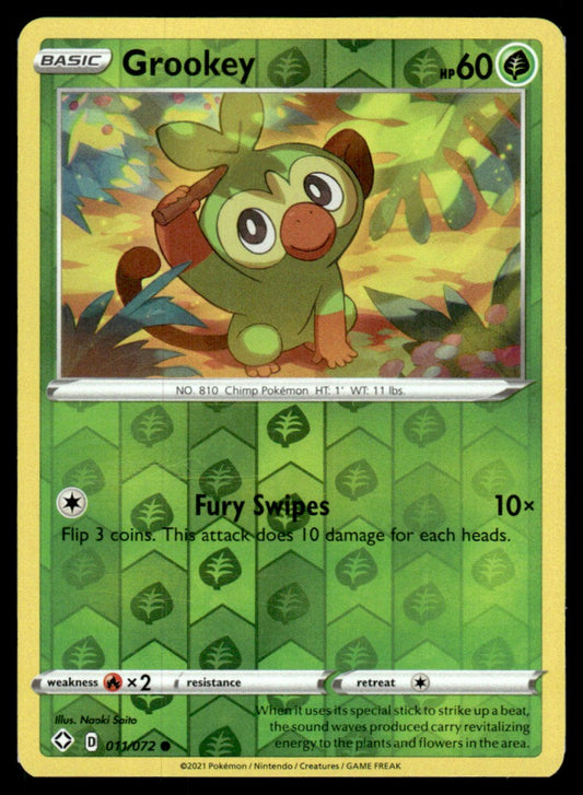 Grookey 011/072 Reverse - Shining Fates - Sword & Shield