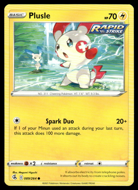 Plusle 089/264 Comun - Fusion Strike - Sword & Shield