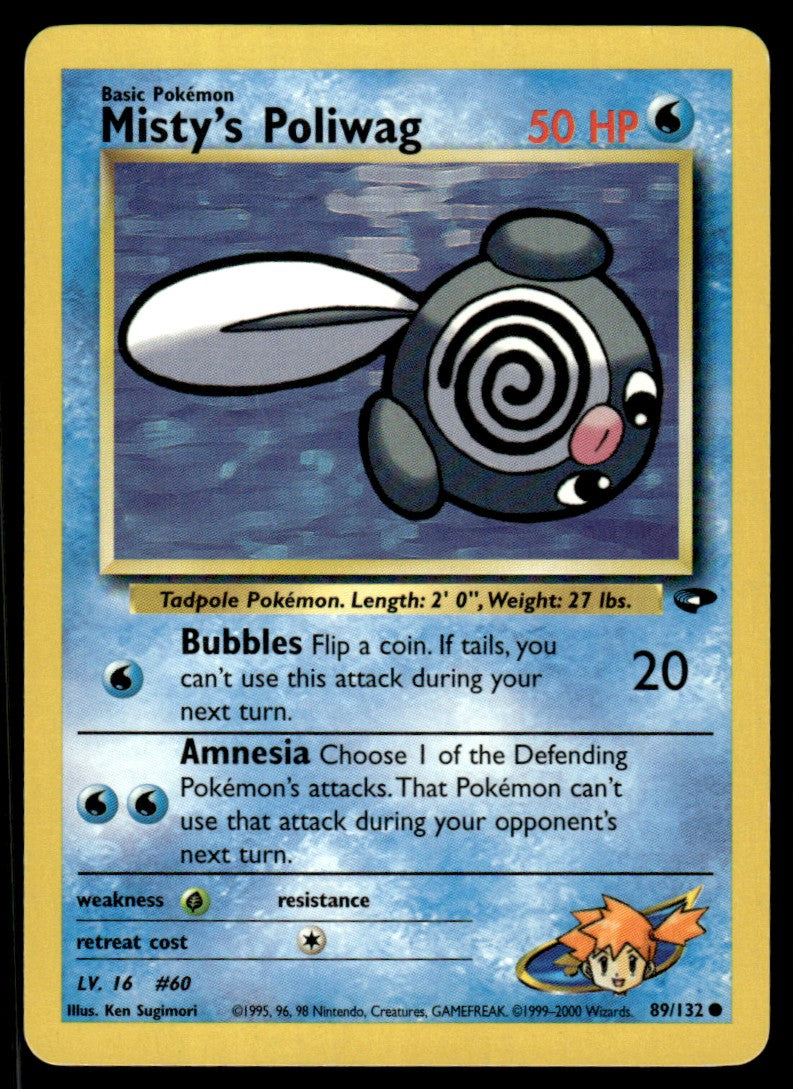 LP Misty’s Poliwag 89 No Holo - Gym Challenge