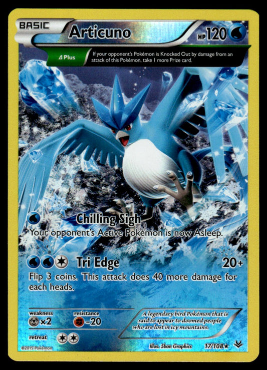 Articuno - Reverse - NM - 17 - Roaring Skies