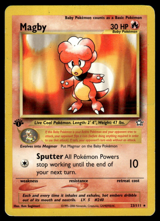 LP Magby 1st Edition 23 No Holo - Neo Genesis