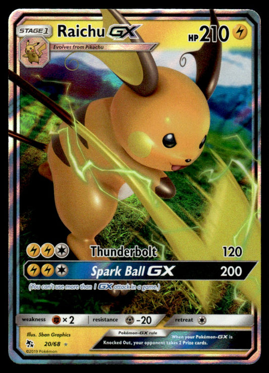 Raichu-GX - NM - 20 - Hidden Fates