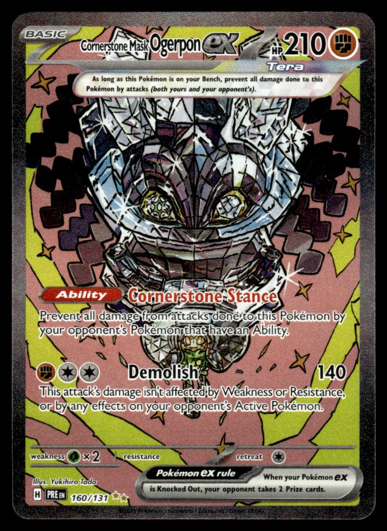 Cornerstone Mask Ogerpon ex 160/131 - Prismatic Evolutions - Scarlet & Violet