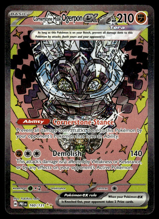 Cornerstone Mask Ogerpon ex 160/131 - Prismatic Evolutions - Scarlet & Violet