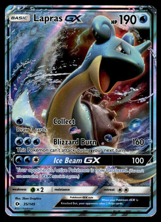 NM Lapras-GX 35 - SM Base Set