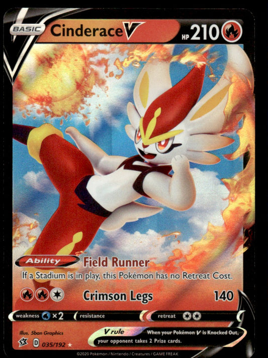Cinderace V 035/192 - Rebel Clash - Sword & Shield