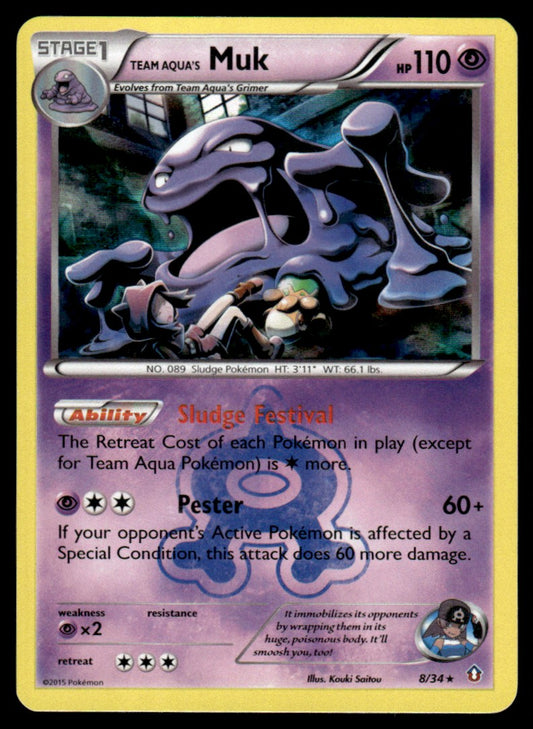 LP - Team Aqua’s Muk 8 - Holo - Double Crisis