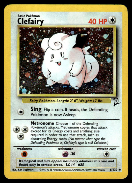Clefairy - LP Holo - 6 - Base Set 2