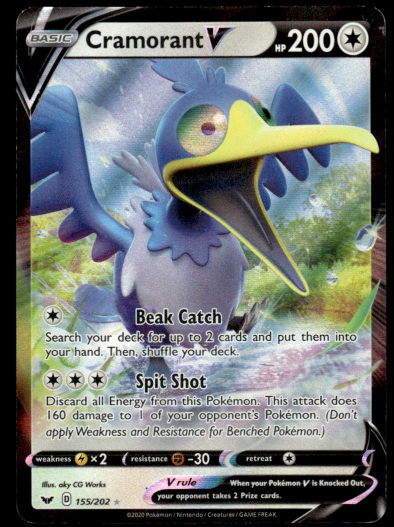 Cramorant V 155/202 - Sword & Shield Base Set - Sword & Shield