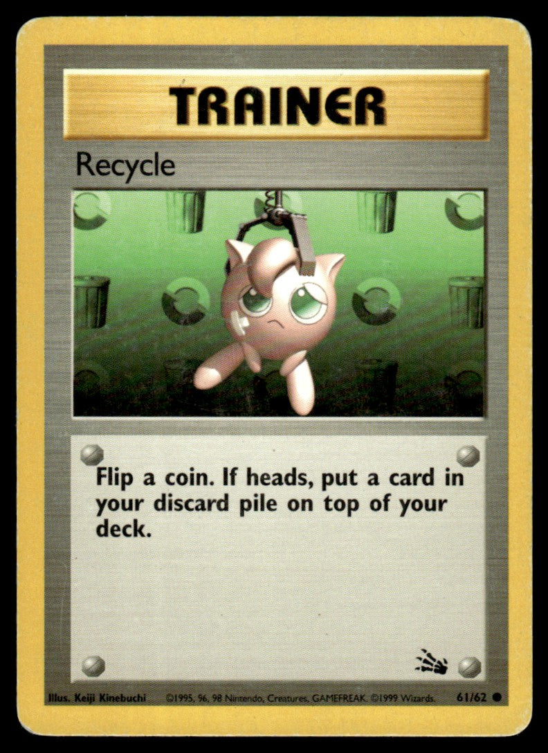 LP Recycle 61 No Holo - Fossil
