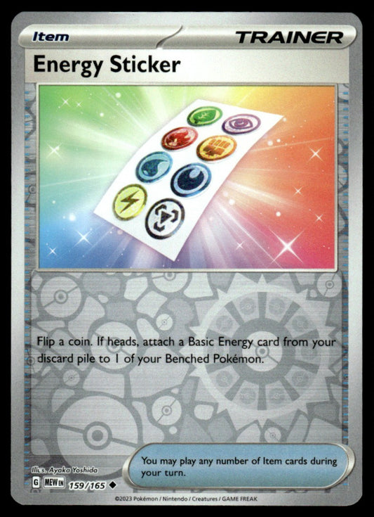 Energy Sticker 159/165 Reverse - Scarlet & Violet - 151 - Scarlet & Violet
