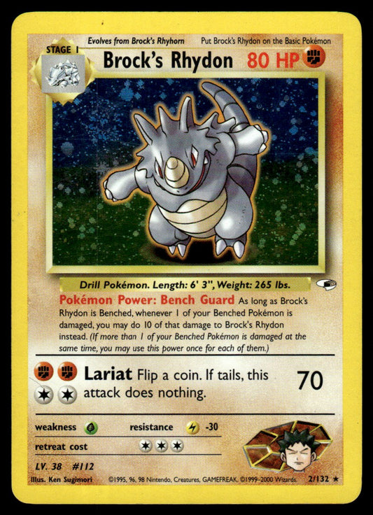 Brock’s Rhydon - LP Holo - 2 - Heroes